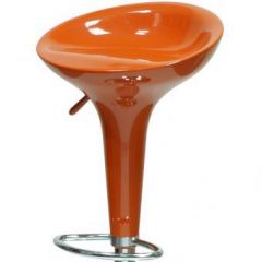 Барный стул Barneo N-100 Bomba оранжевый глянец в Нягани - nyagan.mebel24.online | фото 2