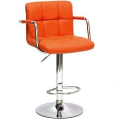 Барный стул Barneo N-69 Kruger Arm Оранжевый в Нягани - nyagan.mebel24.online | фото