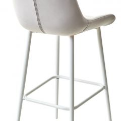 Барный стул ХОФМАН, цвет H-09 Светло-серый, велюр / белый каркас М-City в Нягани - nyagan.mebel24.online | фото 4