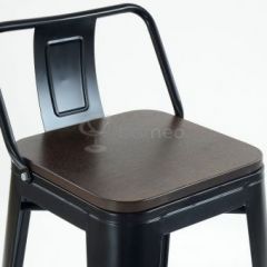 Барный стул N-238 Tolix Wood style Черный в Нягани - nyagan.mebel24.online | фото 3