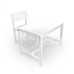 Детский растущий комплект стол и стул Я САМ "Лофт" (Белый, Белый) в Нягани - nyagan.mebel24.online | фото