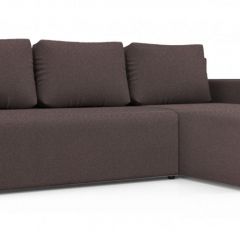 Диван угловой Алиса 3 Bahama PLUM - Teos Dark Brown в Нягани - nyagan.mebel24.online | фото