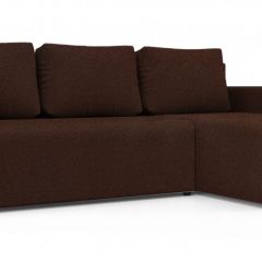 Диван угловой Алиса 3 Bahama VISION - Teos Dark Brown в Нягани - nyagan.mebel24.online | фото