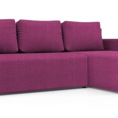 Диван угловой Алиса 3 Shaggy FUCHSIA - TEOS BLACK в Нягани - nyagan.mebel24.online | фото