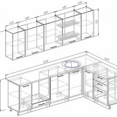 Кухонный гарнитур угловой Пайн 2600х1600 (Стол. 26мм) в Нягани - nyagan.mebel24.online | фото 2