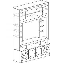 Гостиная Инна 4 Денвер темный в Нягани - nyagan.mebel24.online | фото 3