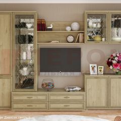 Гостиная Карина Композиция 8 (Гикори Джексон светлый) в Нягани - nyagan.mebel24.online | фото 4