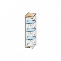 Гостиная Мелисса Композиция 8 (Гикори Джексон светлый) в Нягани - nyagan.mebel24.online | фото 3