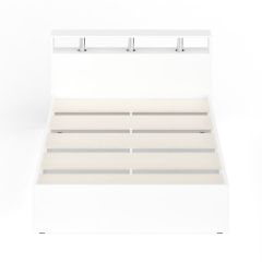 Камелия Кровать 1400, цвет белый, ШхГхВ 143,5х217х78,2 см., сп.м. 1400х2000 мм., без матраса, основание есть в Нягани - nyagan.mebel24.online | фото 5