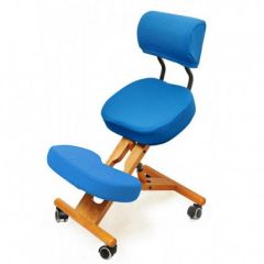 Коленный стул со спинкой Smartstool KW02В + Чехлы в Нягани - nyagan.mebel24.online | фото 2