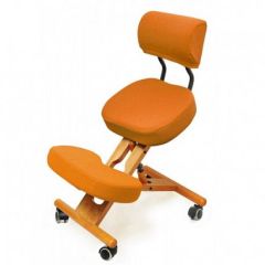 Коленный стул со спинкой Smartstool KW02В + Чехлы в Нягани - nyagan.mebel24.online | фото 4