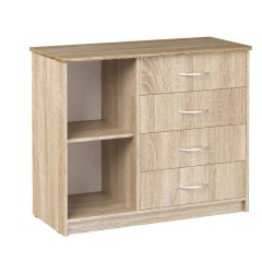 Комод Фиеста (Дуб сонома светлый) Эко в Нягани - nyagan.mebel24.online | фото 2