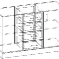 СОФИЯ Комод К1000 2Д (венге/дуб белфорт) в Нягани - nyagan.mebel24.online | фото 3