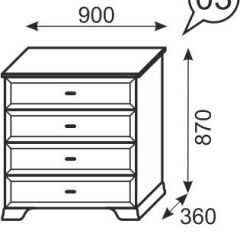 Комод Венеция 3 бодега в Нягани - nyagan.mebel24.online | фото 2