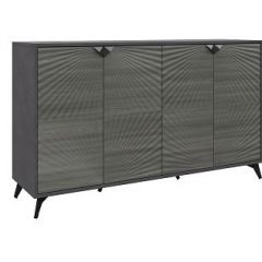 Комодино ПМ-390.03 Комод (ЛДСП Матера/МДФ Санторини темный) в Нягани - nyagan.mebel24.online | фото 2