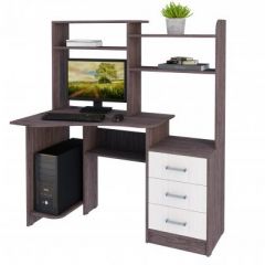 Компьютерный стол №16 (Анкор темныйанкор темный) в Нягани - nyagan.mebel24.online | фото 2