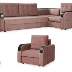 Комплект мягкой мебели Остин HB-178-18 (Велюр) Угловой + 1 кресло в Нягани - nyagan.mebel24.online | фото