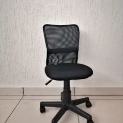 Кресло Barneo K-401 детское (черная ткань/сетка) в Нягани - nyagan.mebel24.online | фото