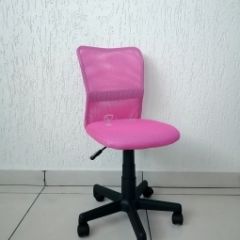 Кресло Barneo K-401 детское (розовая ткань/сетка) в Нягани - nyagan.mebel24.online | фото