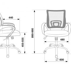 Кресло Бюрократ CH-695N/SL/BL/TW-11 синий TW-05 черный TW-11 в Нягани - nyagan.mebel24.online | фото 4