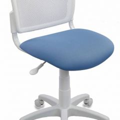 Кресло детское Бюрократ CH-W296NX/26-24 белый TW-15 голубой 26-24 в Нягани - nyagan.mebel24.online | фото