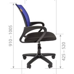 Кресло для оператора CHAIRMAN 696  LT (ткань стандарт 15-21/сетка TW-05) в Нягани - nyagan.mebel24.online | фото 7