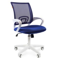 Кресло для оператора CHAIRMAN 696 white (ткань TW-10/сетка TW-05) в Нягани - nyagan.mebel24.online | фото