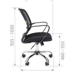 Кресло для оператора CHAIRMAN 698 хром (ткань TW 11/сетка TW 01) в Нягани - nyagan.mebel24.online | фото 7