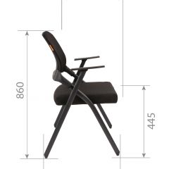 Кресло для посетителей CHAIRMAN NEXX (ткань стандарт черный/сетка DW-01) в Нягани - nyagan.mebel24.online | фото 7