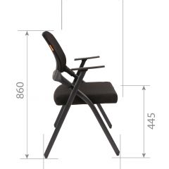 Кресло для посетителей CHAIRMAN NEXX (ткань стандарт черный/сетка DW-61) в Нягани - nyagan.mebel24.online | фото 7