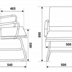 Кресло для посетителя Бюрократ CH-993-Low-V/Red красный в Нягани - nyagan.mebel24.online | фото 3