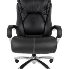 Кресло для руководителя CHAIRMAN 402 (Кожа) Черное в Нягани - nyagan.mebel24.online | фото