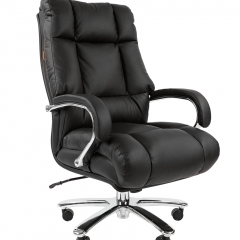 Кресло для руководителя CHAIRMAN 405 (Кожа) Черное в Нягани - nyagan.mebel24.online | фото 2