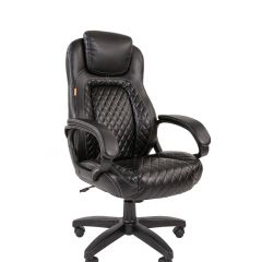 Кресло для руководителя  CHAIRMAN 432 (Экокожа черная) в Нягани - nyagan.mebel24.online | фото