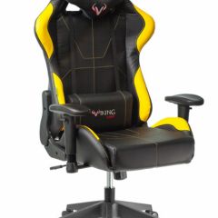 Кресло игровое Бюрократ VIKING 5 AERO YELLOW черный/желтый в Нягани - nyagan.mebel24.online | фото