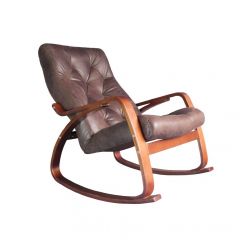 Кресло качалка Гранд 103-З-Ш Шоколад в Нягани - nyagan.mebel24.online | фото