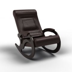 Кресло-качалка Вилла 11-К-В (экокожавенге) ВЕНГЕ в Нягани - nyagan.mebel24.online | фото