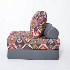 Кресло-кровать-пуф бескаркасное Прайм (мехико серый-графит) в Нягани - nyagan.mebel24.online | фото 1