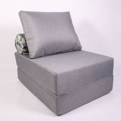 Кресло-кровать-пуф бескаркасное Прайм (Серый) в Нягани - nyagan.mebel24.online | фото