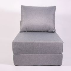 Кресло-кровать-пуф бескаркасное Прайм (Серый) в Нягани - nyagan.mebel24.online | фото 2