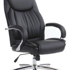 Кресло офисное BRABIX "Advance EX-575" (хром/экокожа/черное) 531825 в Нягани - nyagan.mebel24.online | фото 2