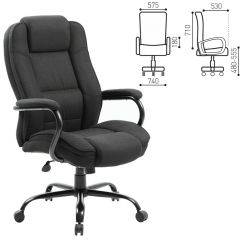 Кресло офисное BRABIX "Heavy Duty HD-002" (ткань/черное) 531830 в Нягани - nyagan.mebel24.online | фото 3