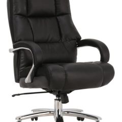 Кресло офисное BRABIX PREMIUM "Bomer HD-007" (рециклированная кожа, хром, черное) 531939 в Нягани - nyagan.mebel24.online | фото 1
