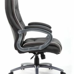 Кресло офисное BRABIX PREMIUM "Strong HD-009" (экокожа черная, ткань серая) 531945 в Нягани - nyagan.mebel24.online | фото 3