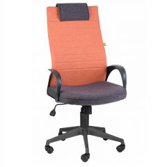 Кресло Квест HOME (Ткань КФ-28/КФ-13) оранжевый-сливовый в Нягани - nyagan.mebel24.online | фото