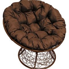 Кресло "ПАПАСАН" ротанг (каркас коричневый) в Нягани - nyagan.mebel24.online | фото 1