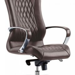Кресло руководителя Бюрократ _AURA/BROWN коричневый в Нягани - nyagan.mebel24.online | фото