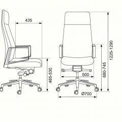 Кресло руководителя Бюрократ _JONS/BLACK черный в Нягани - nyagan.mebel24.online | фото 4