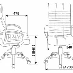 Кресло руководителя Бюрократ KB-10WALNUT/B/LEATH в Нягани - nyagan.mebel24.online | фото 4