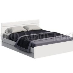 НЭНСИ NEW Кровать 1,4 м с ПМ (Белый глянец холодный/Белый) в Нягани - nyagan.mebel24.online | фото